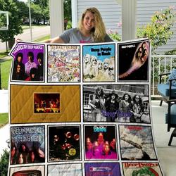 Deep Purple Customize Quilt Blanket and Home Decor