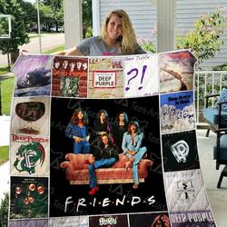 Deep Purple Quilt Blanket 01641 and Home Decor