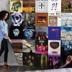 Deep Purple Quilt Blanket For Fans 03 and Home Decor