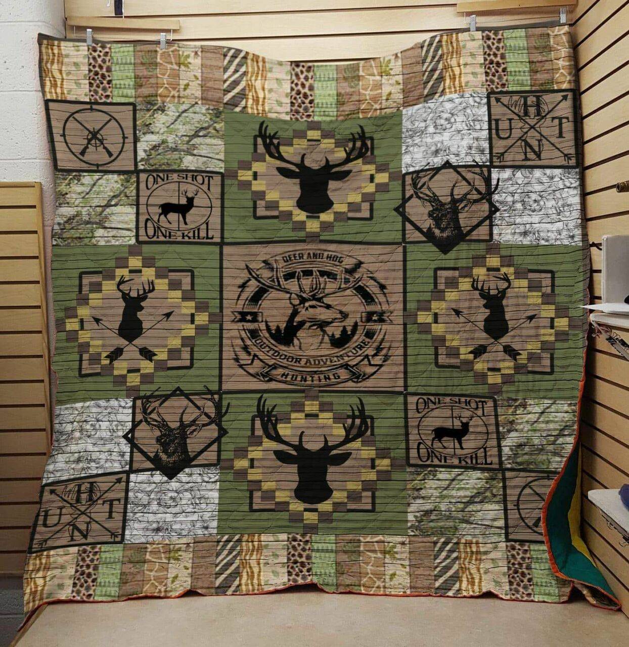 Deer 190221041 3D Customized Quilt Blanket 1068 and Home Decor