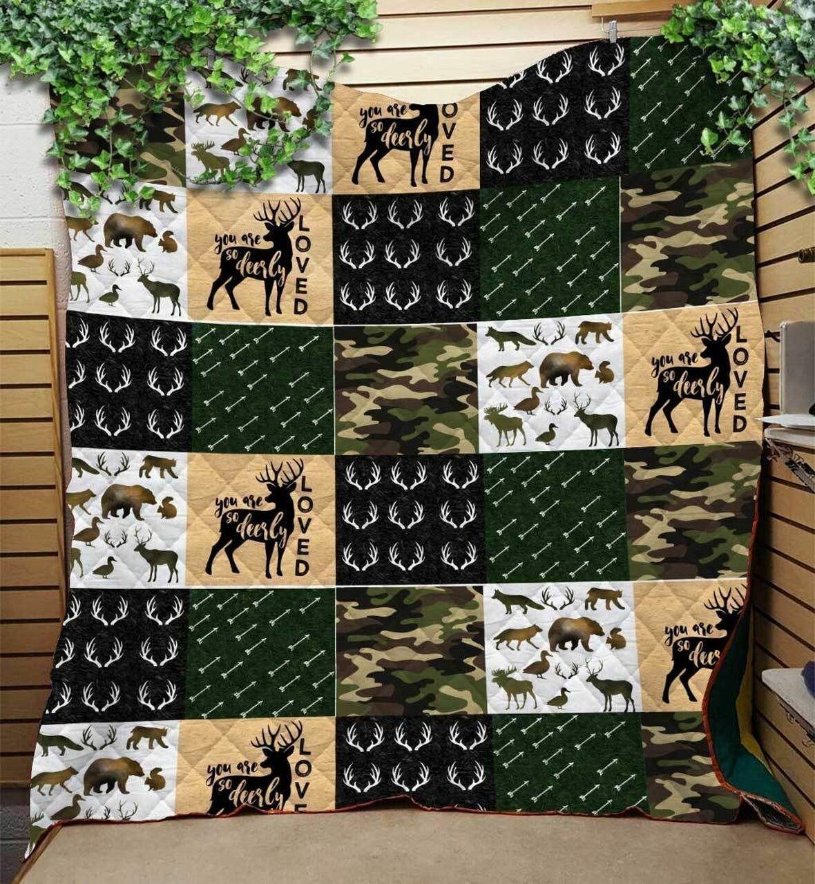 Deer 3D Customized Quilt TUH29196 PLEN2407 and Home Decor