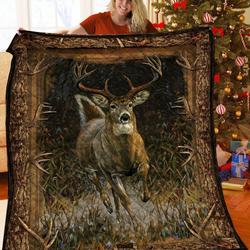 Deer 3D Customized Quilt TUH87064 PLEN2407 and Home Decor