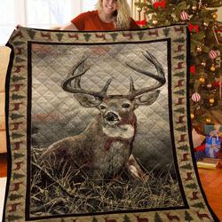 Deer 3D Customized Quilt TUH87090 PLEN2407 and Home Decor