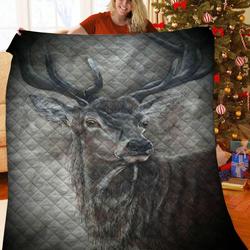 Deer 3D Customized Quilt TUH87267 PLEN2407 and Home Decor