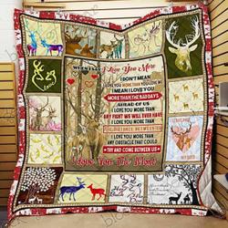 Deer Cl18100209Mdq Quilt Blanket and Home Decor