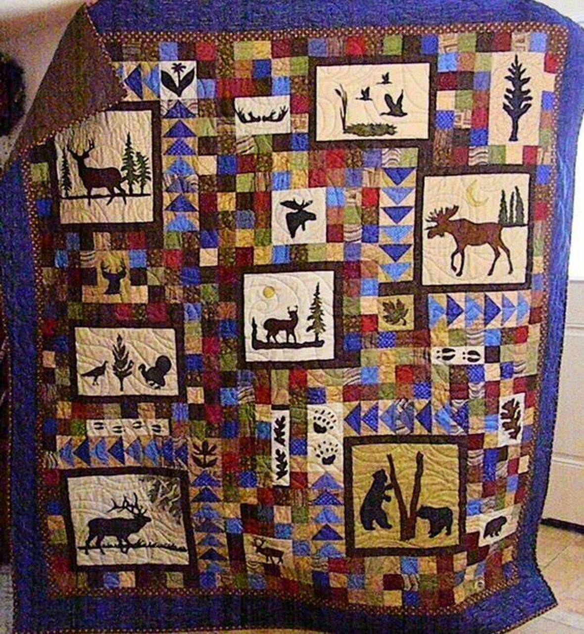 Deer Cla150615 Quilt Blanket and Home Decor