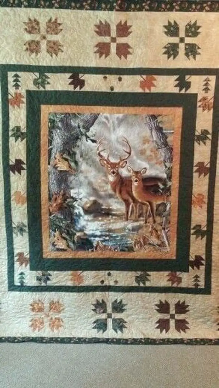 Deer Clm1910030Q Quilt Blanket and Home Decor