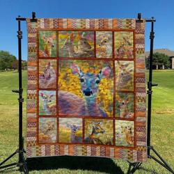 Deer DHCCNA0909 Quilt Blanket and Home Decor
