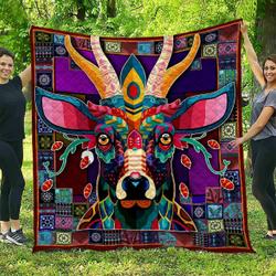 Deer DHCDHC DT2210 Quilt Blanket and Home Decor