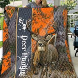 Deer Hunting 3D Customized Quilt and Home Decor