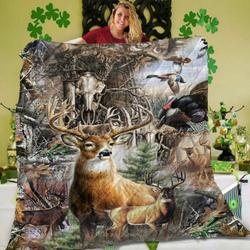 Deer Hunting 3D Customized Quilt Tlp DDT300496 and Home Decor