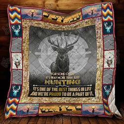 Deer Hunting Cl18100213Mdq Quilt Blanket and Home Decor
