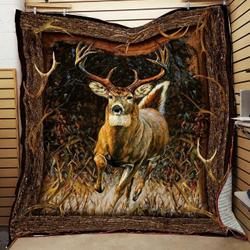 Deer Hunting Quilt Blanket ABC07114239 and Home Decor