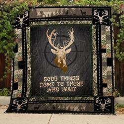 Deer Hunting Quilt Blanket ABC081103 and Home Decor