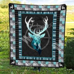 Deer Hunting Quilt Blanket Dhc1102403Td and Home Decor