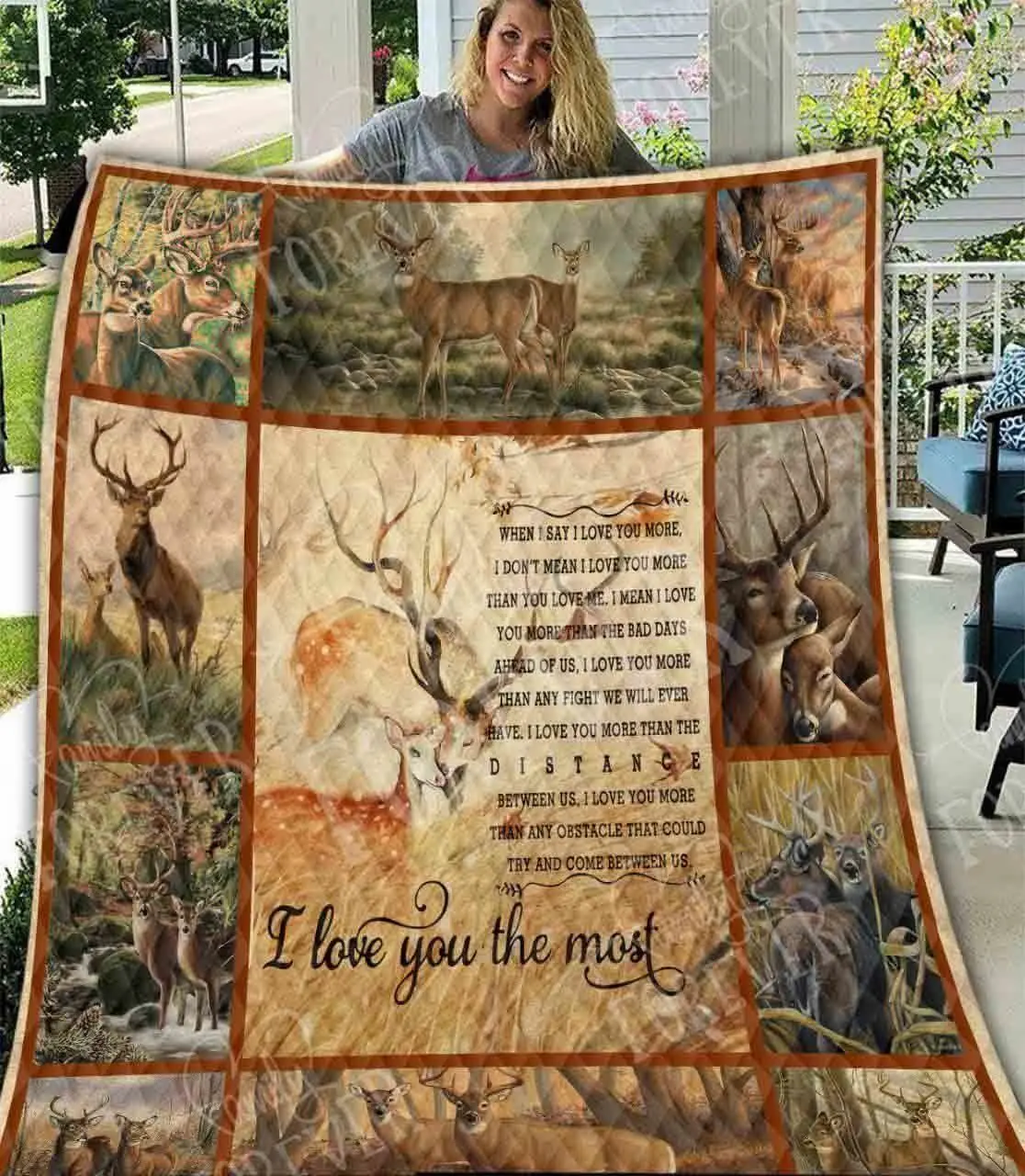 Deer Hunting Wonderful Time GK2 3D Customized Quilt and Home Decor