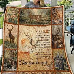 Deer Hunting Wonderful Time GK2 3D Customized Quilt and Home Decor