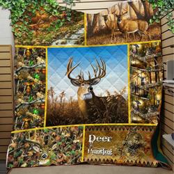 Deer Hunting ZZA 3D Customized Quilt More TUH16315 PLEN2407 and Home Decor