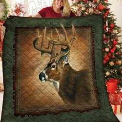 Deer Jfj Quilt Qnc and Home Decor