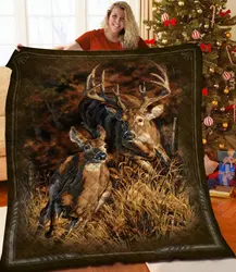 Deer Jfj Quilt Qnm and Home Decor