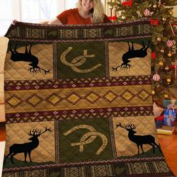 Deer Jfj Quilt Qvj and Home Decor