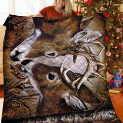 Deer Jfj Quilt Tpc and Home Decor