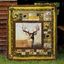 Deer Nb110512 Quilt Blanket and Home Decor