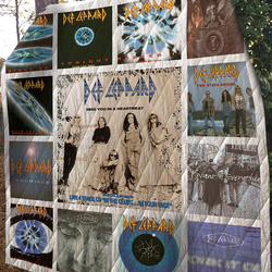 Def Leppard Albums Quilt Blanket 02 and Home Decor