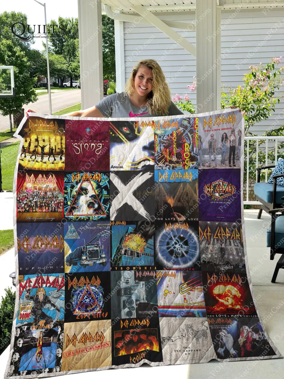 Def Leppard Albums Quilt Blanket For Fans Ver 25 and Home Decor