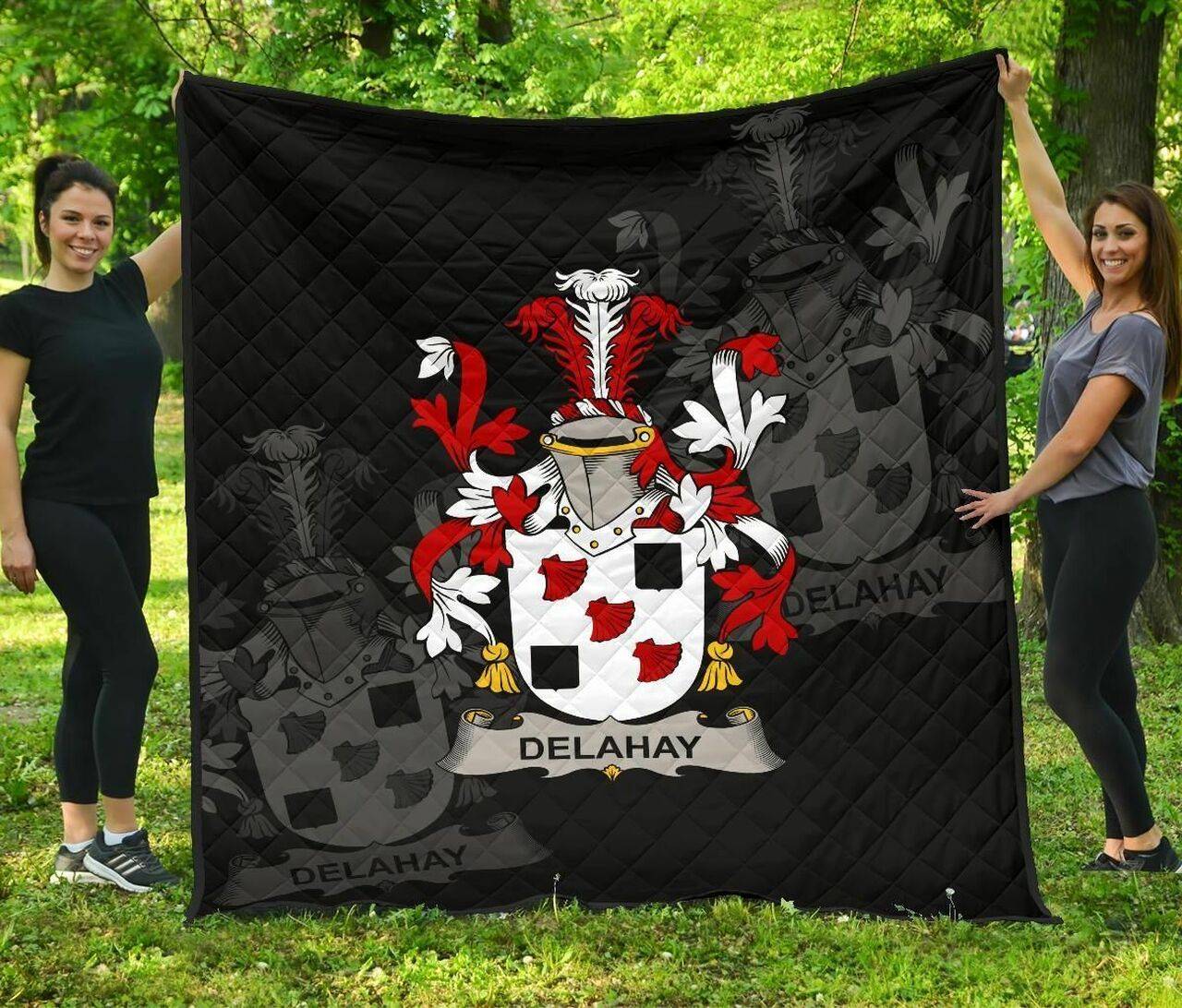 Delahay Ireland Irish Family Crest 3D Customized Quilt TUH13361 PLEN2407 and Home Decor