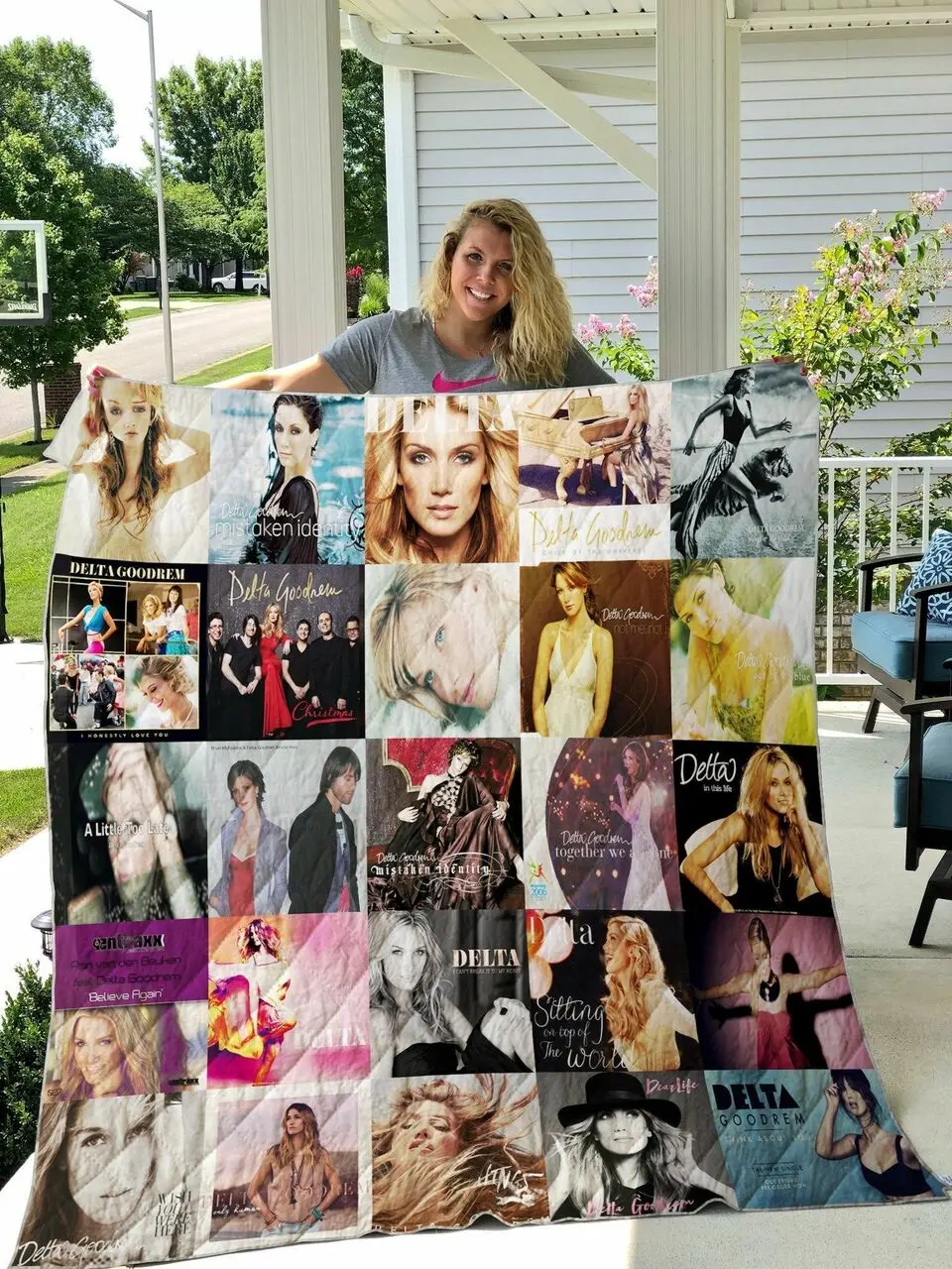Delta Goodrem Quilt Blanket and Home Decor