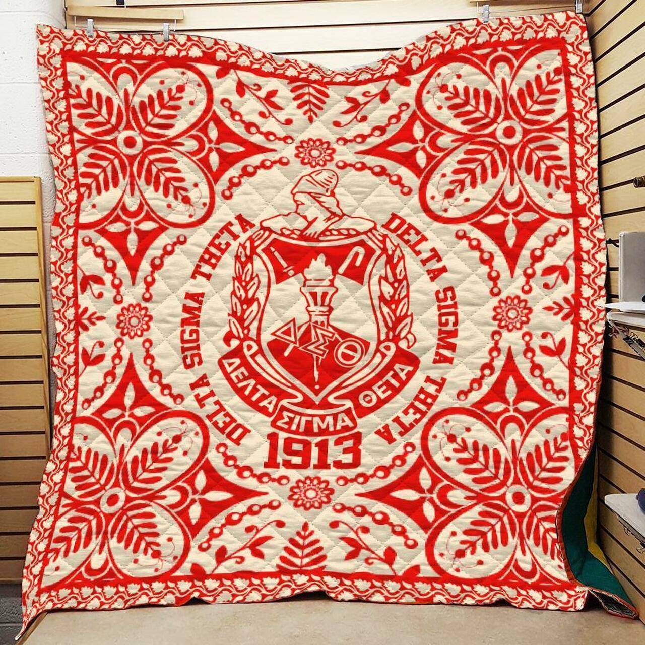 Delta Sigma Theta Logo Quilt All Over Printed and Home Decor