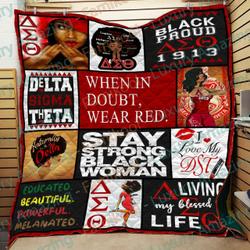 Delta Sigma Theta Quilt and Home Decor