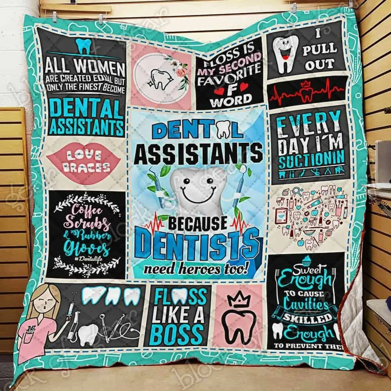 Dental Assistant Ah Quilt Derqhb and Home Decor