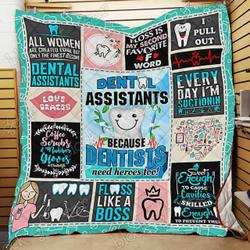 Dental Assistant Ah Quilt Derqhb and Home Decor