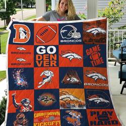 Denver Broncos Quilt Blanket and Home Decor
