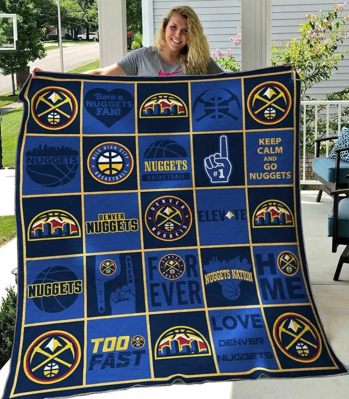 Denver Nuggets Blanket Th0207 Quilt and Home Decor