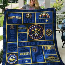 Denver Nuggets Quilt Blanket B200615  Quilt and Home Decor