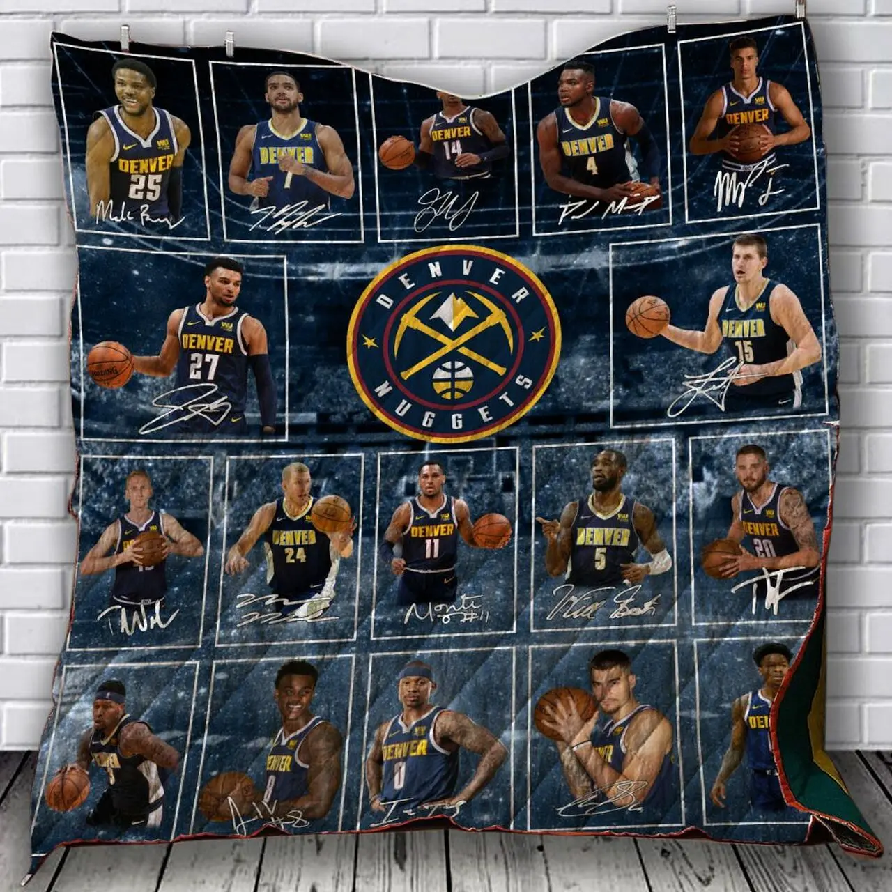 Denver Nuggets Quilt Blanket Bs1003 and Home Decor