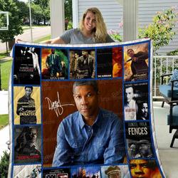 Denzel Washington Quilt Blanket 02 and Home Decor