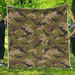 Desert Green Camouflage Cl17100258Mdq Quilt Blanket and Home Decor