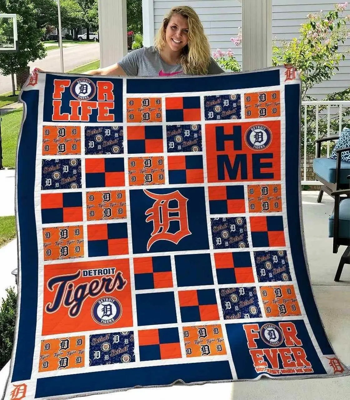 Detroit Tigers 1 Blanket Th1607 Quilt and Home Decor