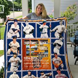 Detroit Tigers 125Th Anniversary Quilt and Home Decor