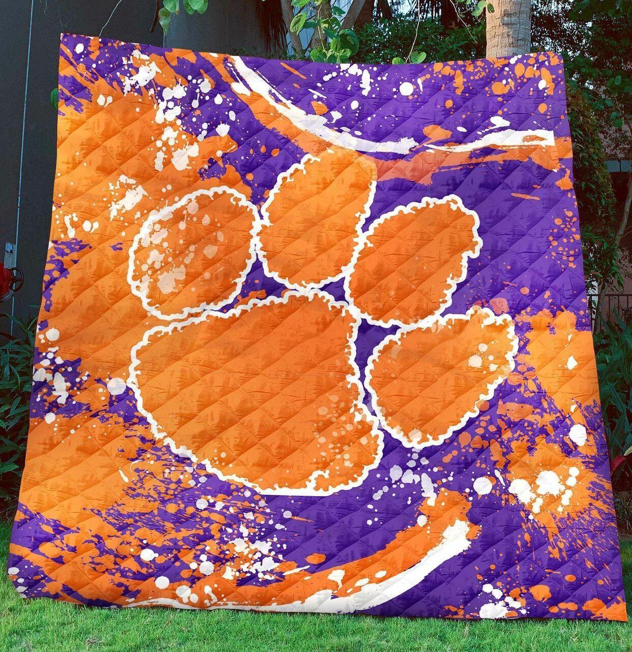 Dhcemson Tigers B1909327 Quilt Blanket and Home Decor