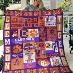 Dhcemson Tigers B270620 Quilt Blanket and Home Decor