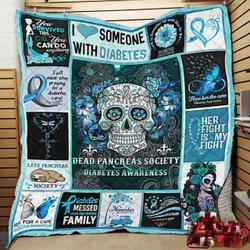 Diabetes Awareness Jfj Quilt Qeg and Home Decor