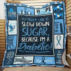 Diabetes Quilt Blanket ABC07112831 and Home Decor