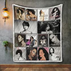 Diana Ross 2 Album Covers Quilt Blanket and Home Decor