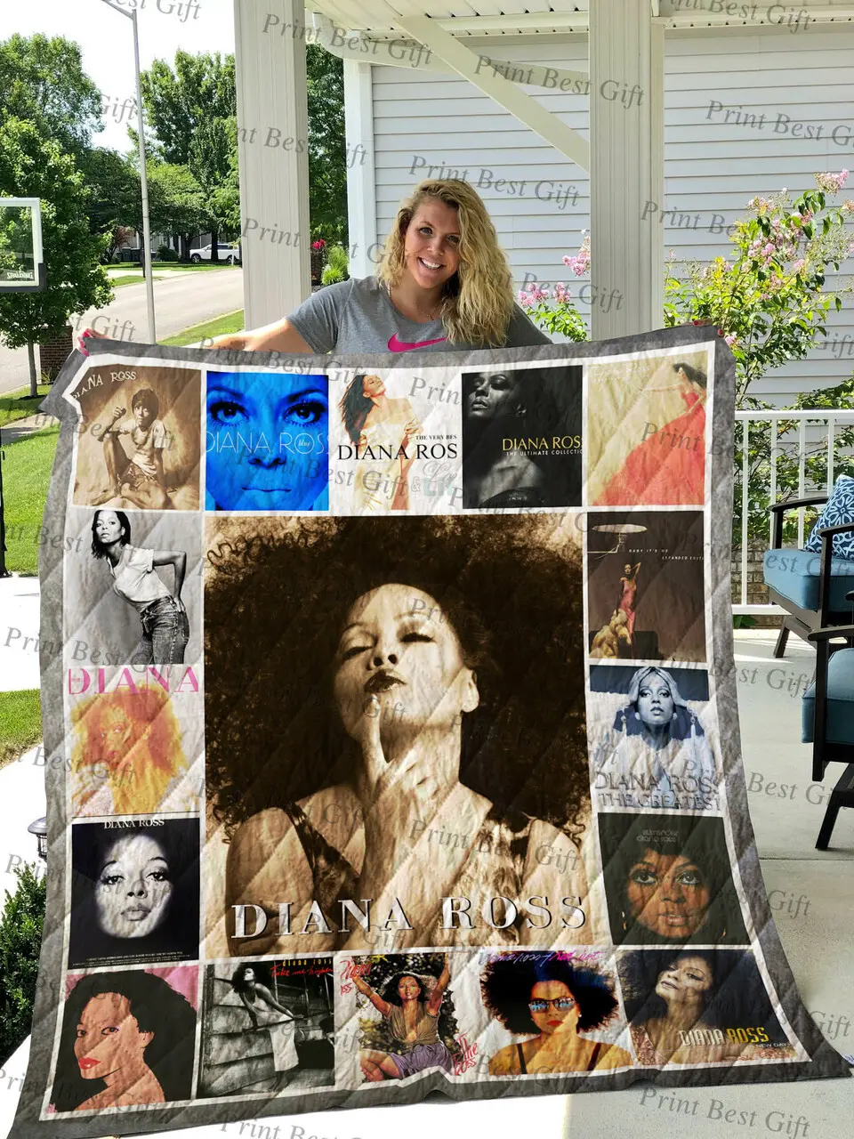 Diana Ross Albums Cover Poster Quilt and Home Decor