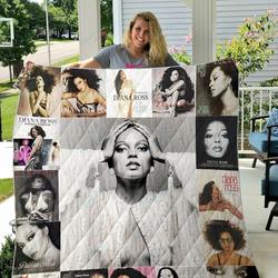 Diana Ross Quilt Blanket and Home Decor